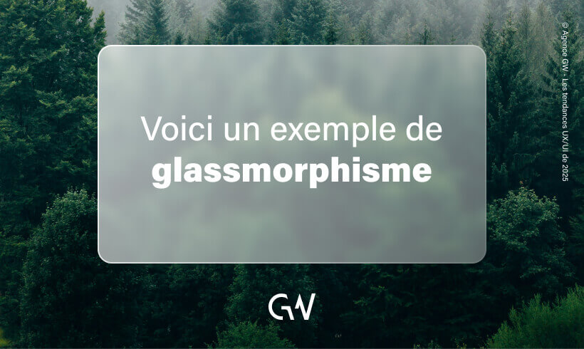 exemple glassmorphisme agence gw